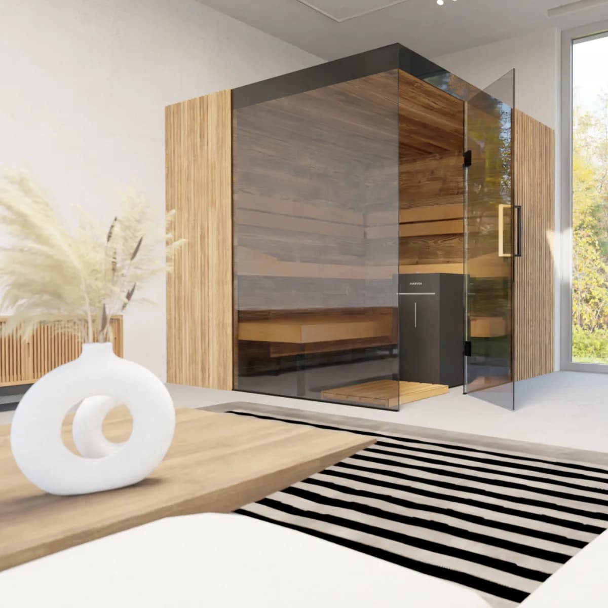 Aalto - 4-Person Indoor Sauna — sauna — view 4